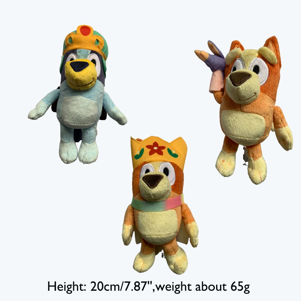 New 20cm Bluey Bingo Plush Doll Bingo Animal Dog Family Pupets Birthday Xmas Kids Gifts