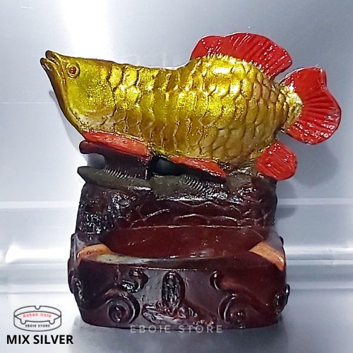 Asbak unik ikan arwana mix warna