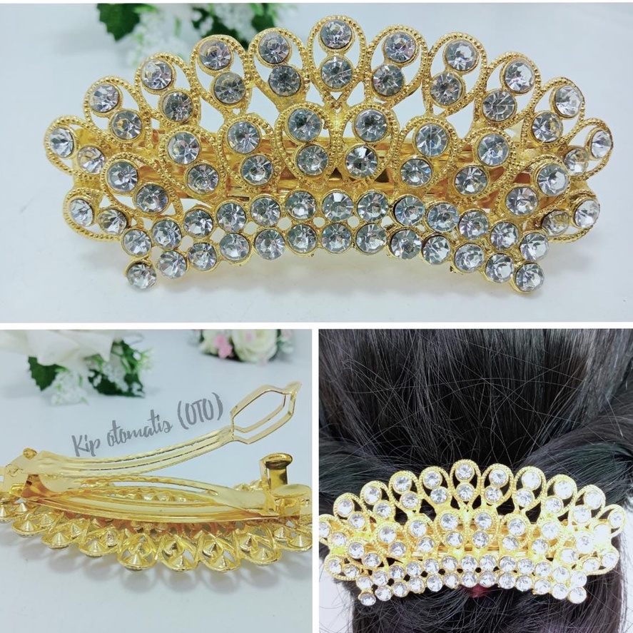 JEPIT RAMBUT PESTA PREMIUM - JEPITAN AKSESORIS RAMBUT KEP FULL MATA WANITA - JEPIT KOREA