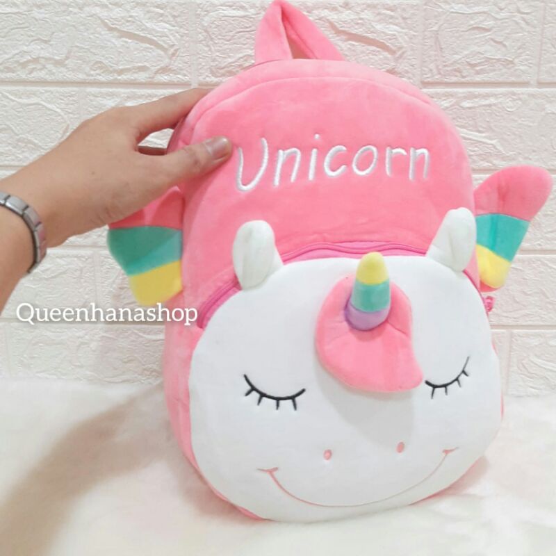 Tas Ransel Anak Boneka Unicorn / Tas Ransel Unicorn M