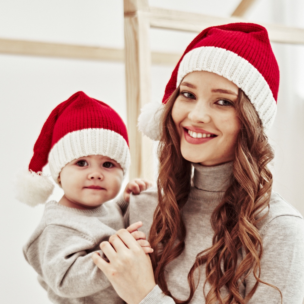 Topi Natal Untuk Orang Tua Dan Anak