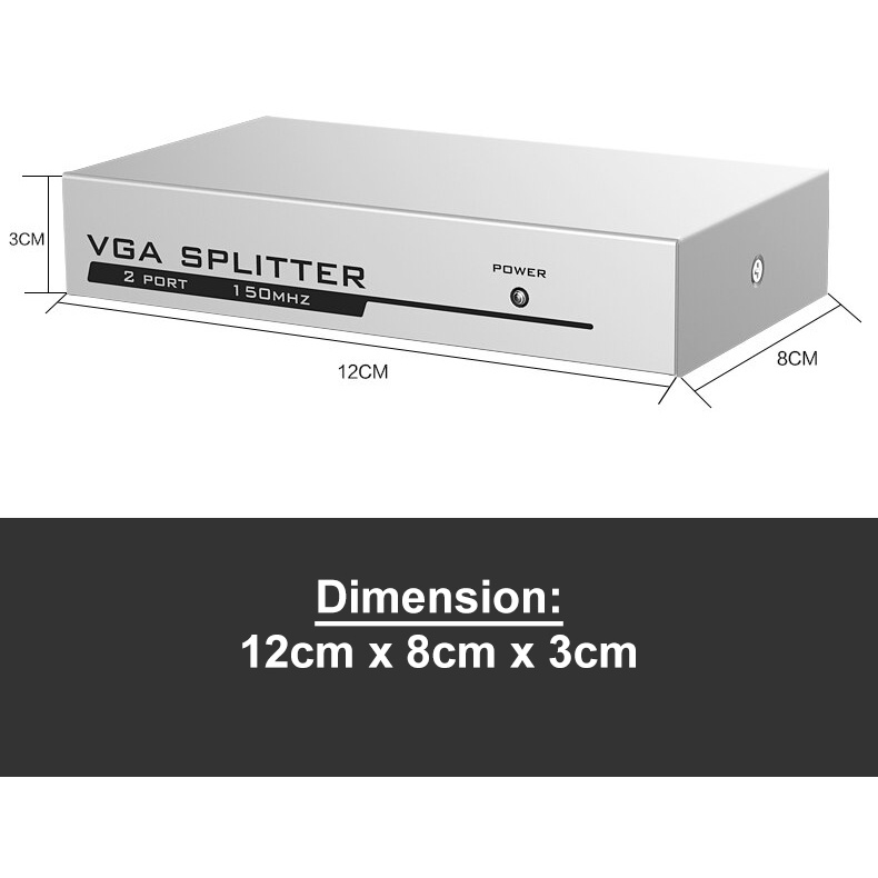 VGA Splitter 2 Port - Splitter VGA 2 Port - VGA Spliter 2 port - Spliter VGA 2 Port