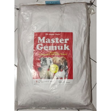 Premix Sapi MASTER GEMUK 1 KG - Premix Vitamin Mineral Penggemuk dan Nafsu Makan Sapi Kambing dan Domba