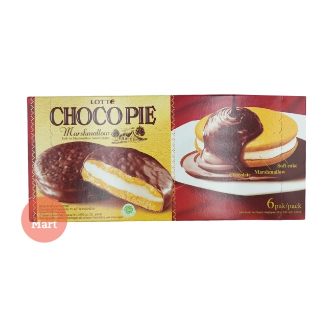 

LOTTE Choco Pie Marshmallow isi 6 pcs / Chocopie Coklat Marsmellow