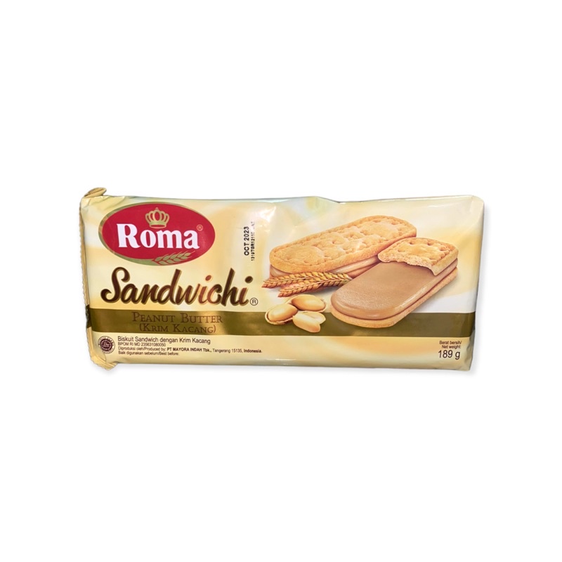 

Roma Sandwich Cokelat/Kacang