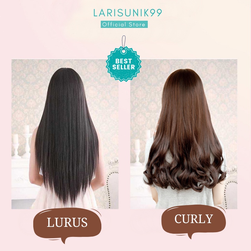 Catokan Rambut Keriting Lurus 2 in 1 Wanita Pelurus Pengeriting Catok Rambut Terbagus Alat Pencatok Keriting Catok Rambut Lurus Pengriting Ion Tourmaline Besi Perawatan Kecantikan Ori Original Premium Terbaru