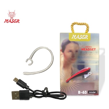 HANSDFREE BT NASER B-63/Handsfree Bluetooth/Wireless Headset B-63/PRODUK ORIGINAL