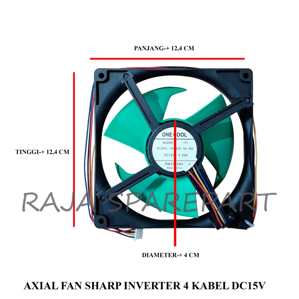 AXIAL FAN SHARP INVERTER 4 KABEL DC15V