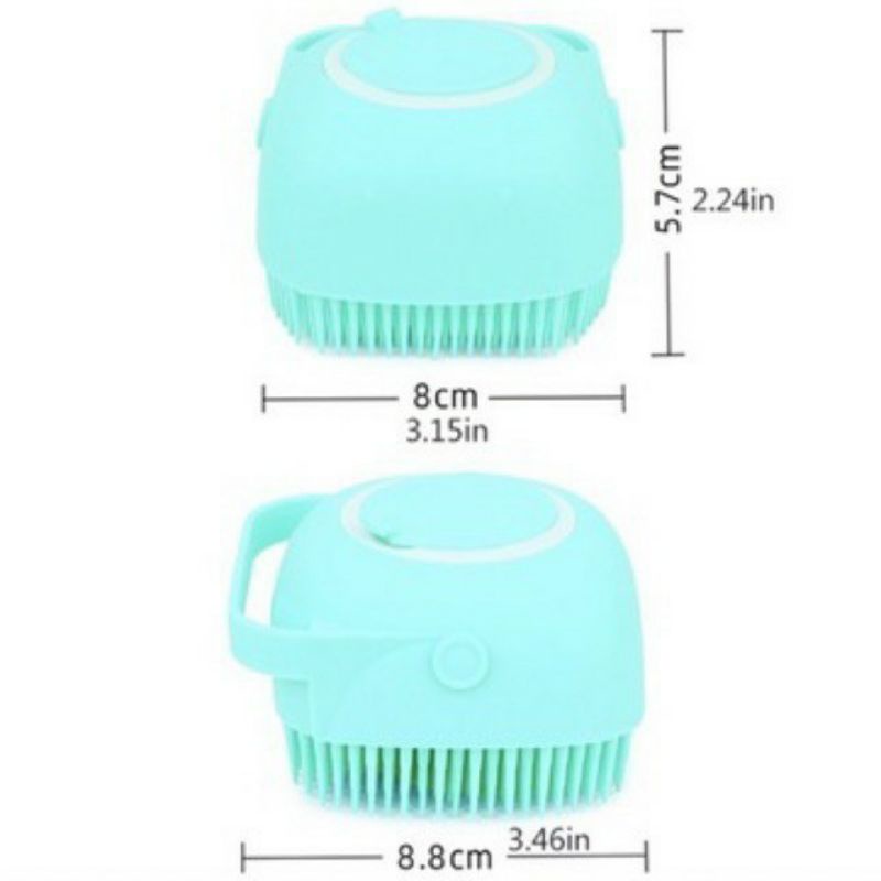 SIKAT MANDI BADAN DISPENSER SILIKON / BATH SHOWER SILICONE BODY BRUSH