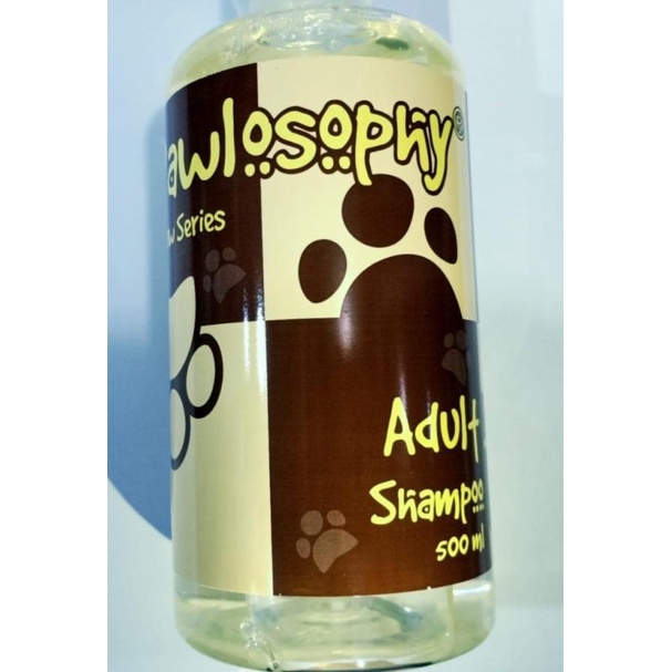 Pawlosophy Adult Shampoo 500ml - 001095 - packing coklat