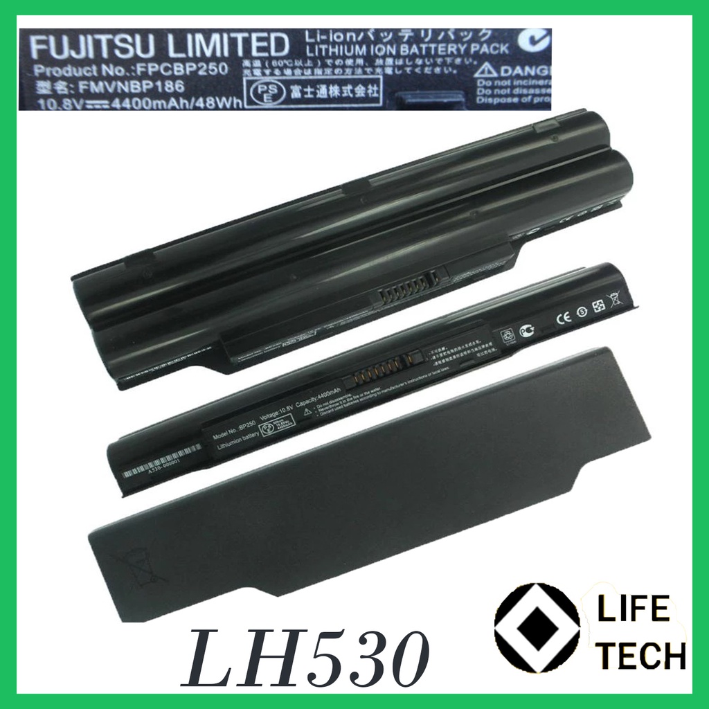 Baterai Laptop FUJITSU LifeBook A530 A531 AH530 AH531 LH530 LH52/C LH520 LH701A LH701 PH521 CP477891-01 FMVNBP186 FPCBP250 FPCBP250AP S26391-F495-L100 S26391-F840-L100