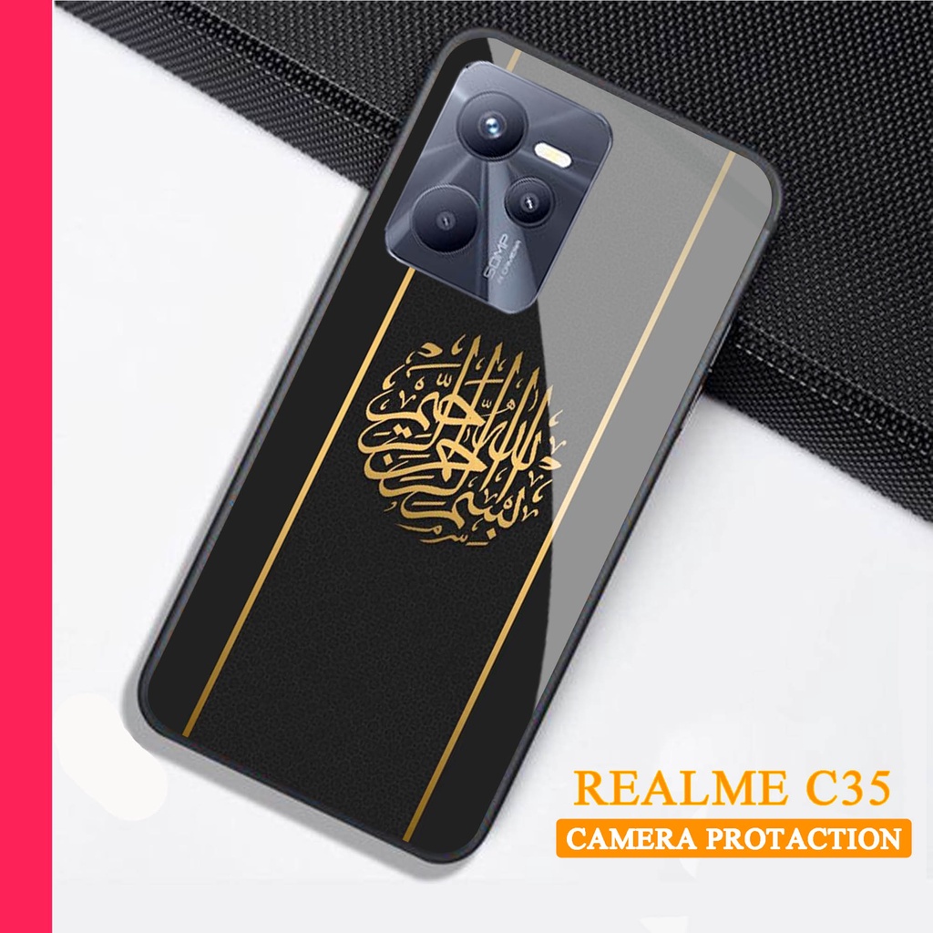Softcase Glass Kaca REALME C35 - Case Handphone REALME C35 [T76].