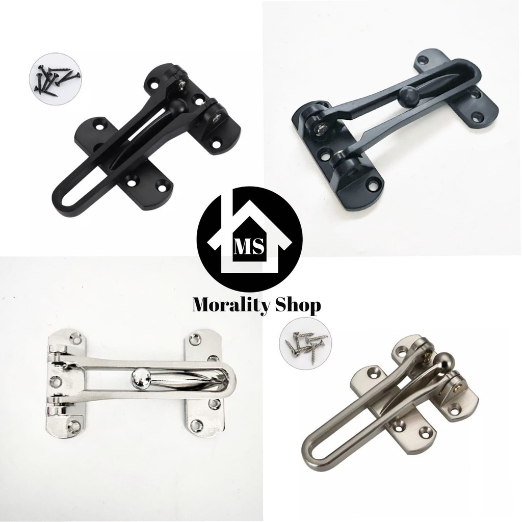 Kunci Pintu Gesper Bold Stainless 45 Kunci Tambahan Pengaman Pintu Ruangan Door Guard Door Lock Buckle Room Safety Stainless