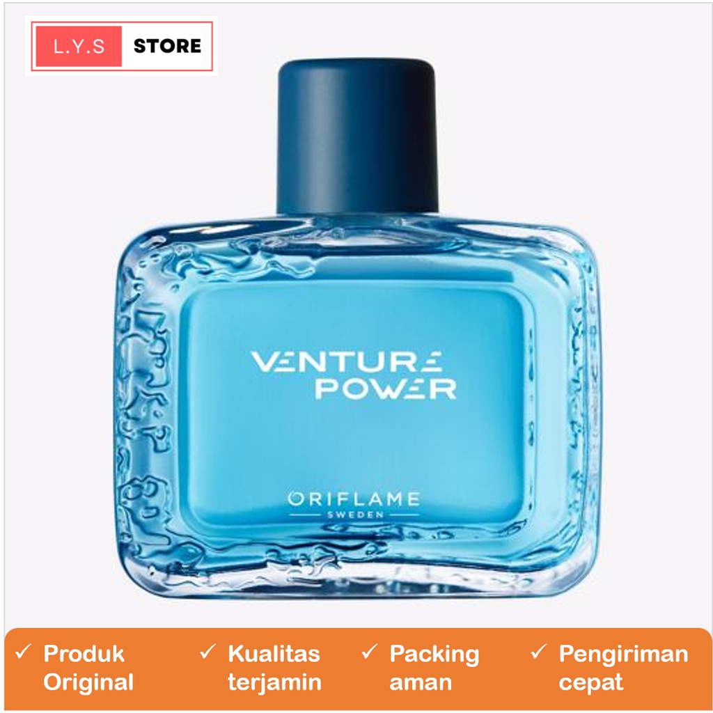Kosmetik/Parfum Oriflame Venture Power Eau de Toilette/Parfum EDT pria/Parfum tahan lama/Farfum wang