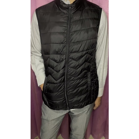 Rompi Motor - Vest Bulu Angsa Hitam - B22