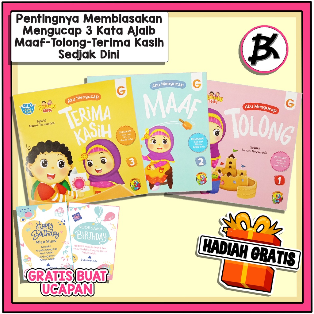 Jual Buku Cerita Anak Islami Seri Kata Ajaib - Buku Bacaan Anak