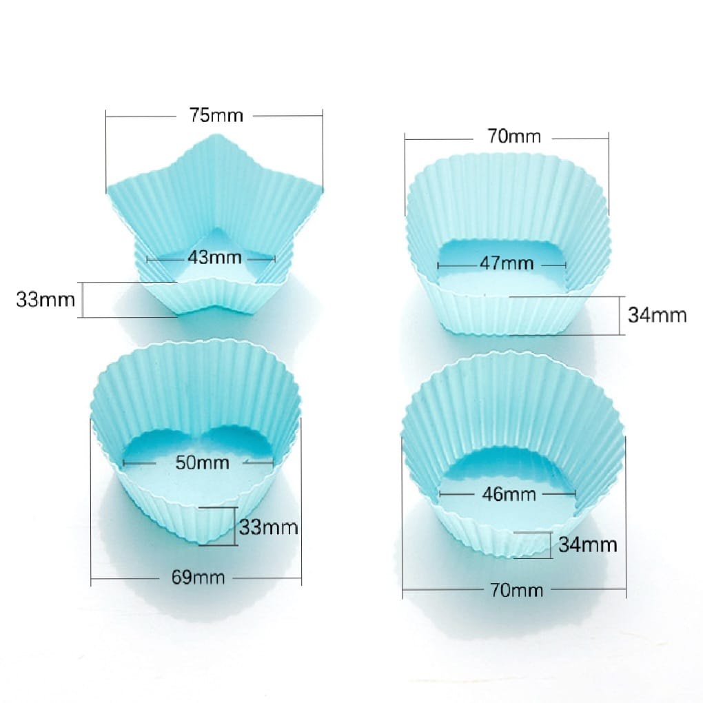 Reusable Silicone Cup Bento | Wadah Silikon | Baking Tools