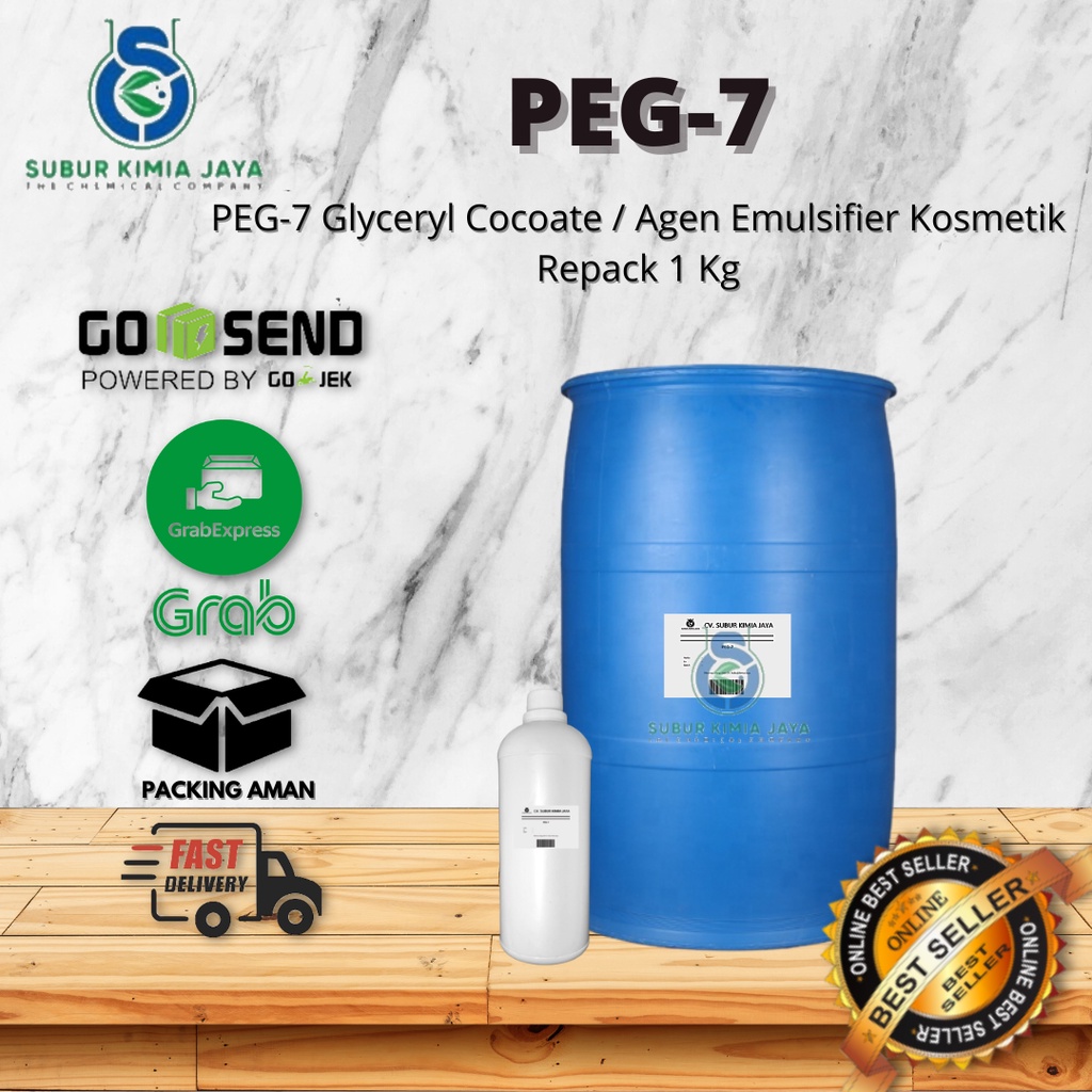 

PEG 7 / Glyceryl Cocoate / Bahan Baku Pomade 1 kg Premium