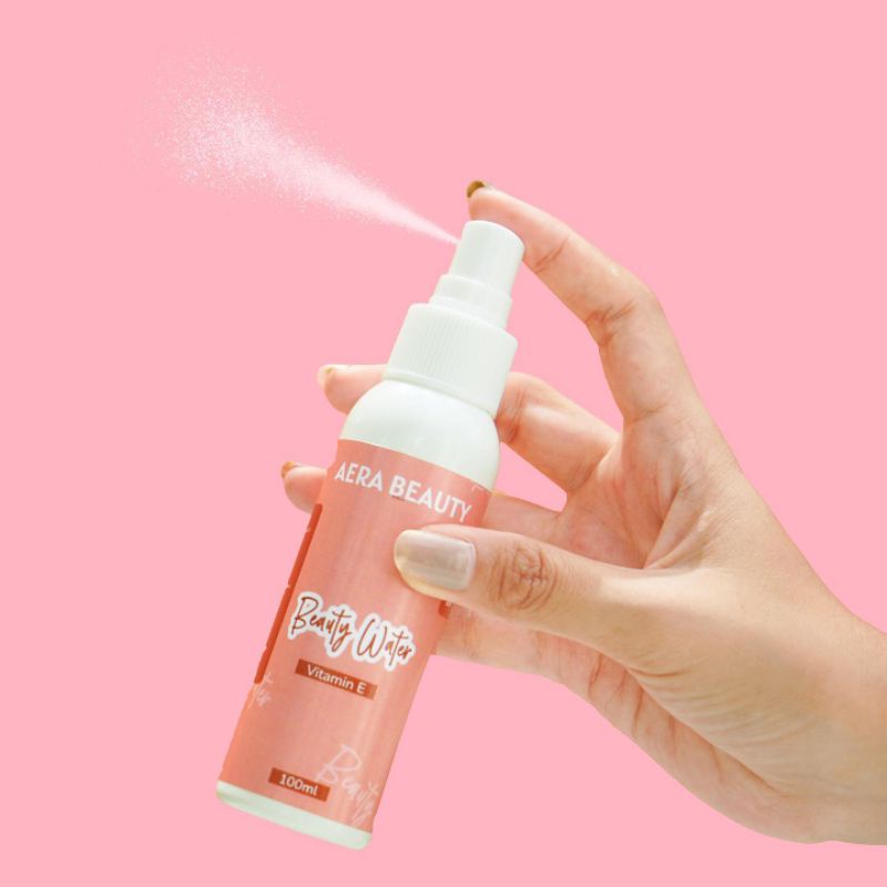 Beauty Water Vit E, Aera Beauty, Spray Wajah, Face Mist, 100 ml