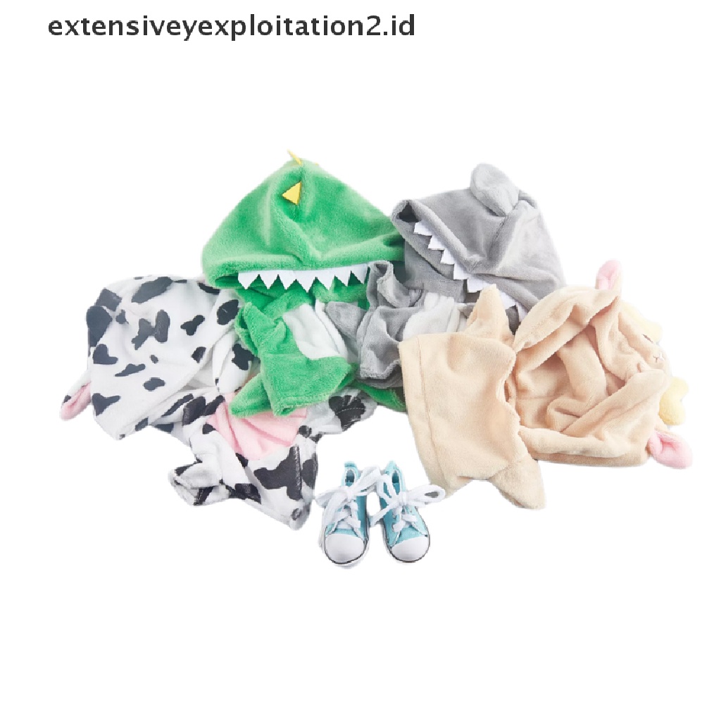 Mainan Piyama Onesie Dinosaurus 20cm Untuk Aksesoris Boneka