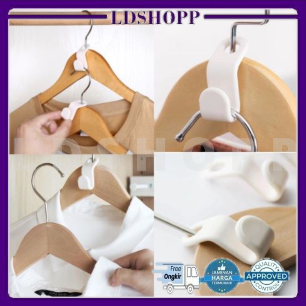 LDS SS22 Pengait Sambungan / Hanger Gantungan Baju pakaian / Hook Kait Plastik / Clothes Hanger Connector Hooks