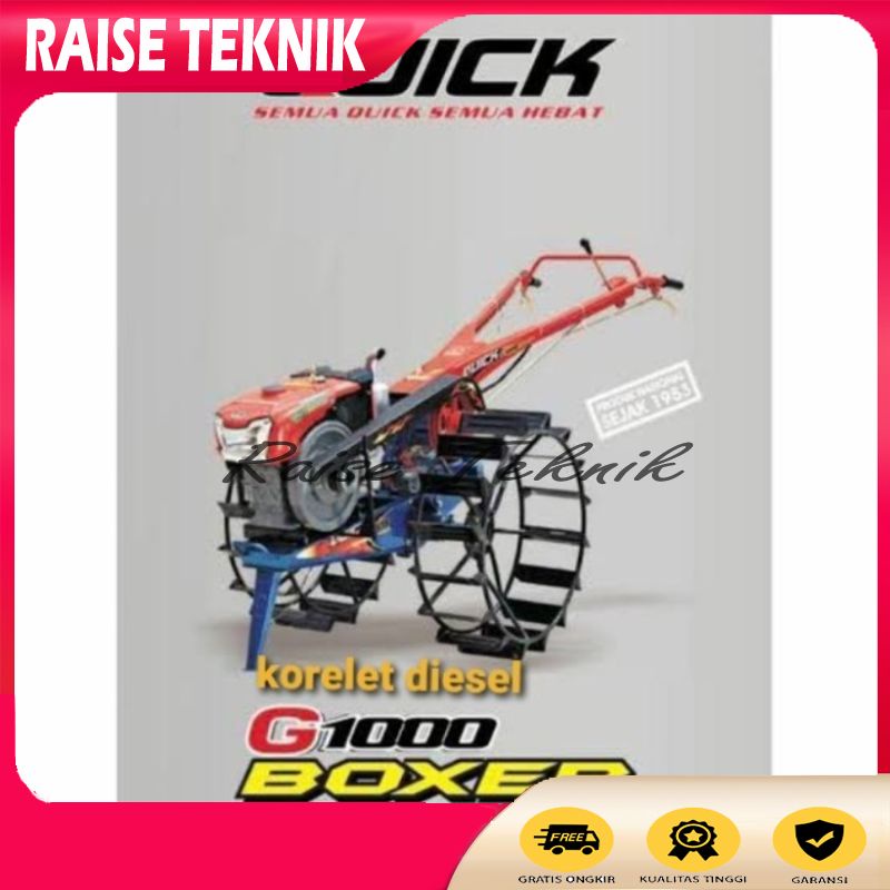 TRAKTOR SAWAH QUICK G1000 BOXER DIESEL KUBOTA RD85 DI S