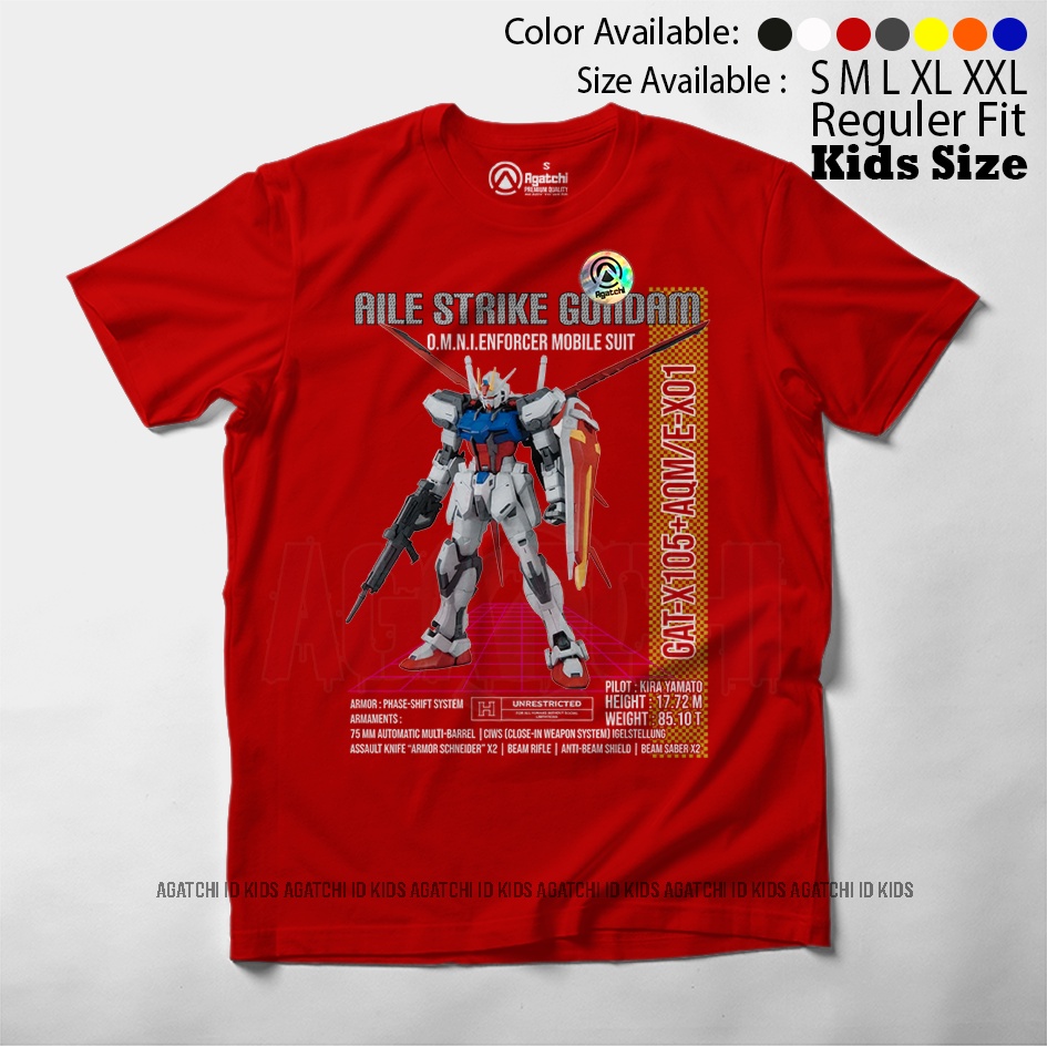 Baju Kaos Atasan Anak Laki - Laki Agatchi Motif Gundam GT -105