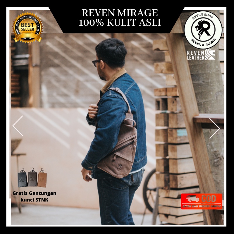 Tas Pria Cowok Cowo Laki laki Selempang Slempang Tenteng dari Kulit Asli Tas Distro Terbaru Kekinian