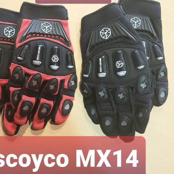 Gloves SCOYCO MX14. sarung tangan scoyco - Scoyco Merah, M