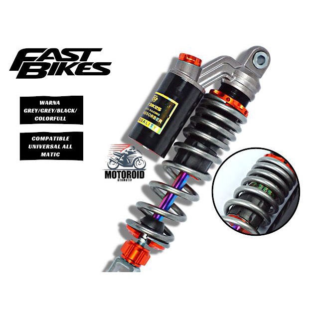 Shockbreaker Fastbikes Matic Rainbow Tabung Nitron Atas