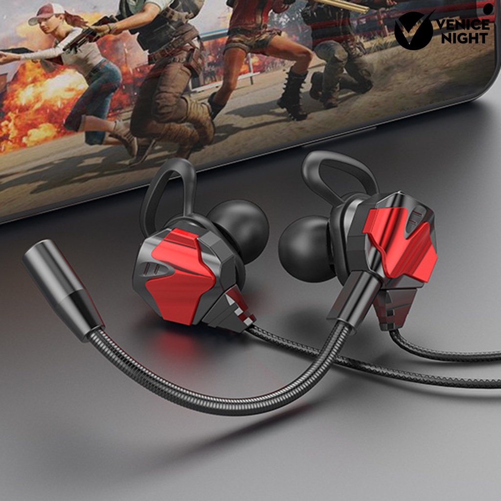 (VNEP) (Berkabel) Earphone High Fidelity Intelligent Noise Cancelling Universal 3.5mm In-ear Student Surround Gaming Earbud untuk Panggilan