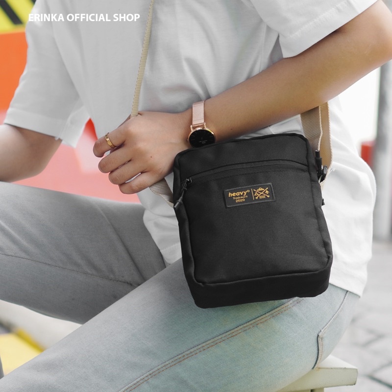 Heavy.bag Slingbag mini distro Heavy original - Tas Selempang Pria Casual Pouch Bag