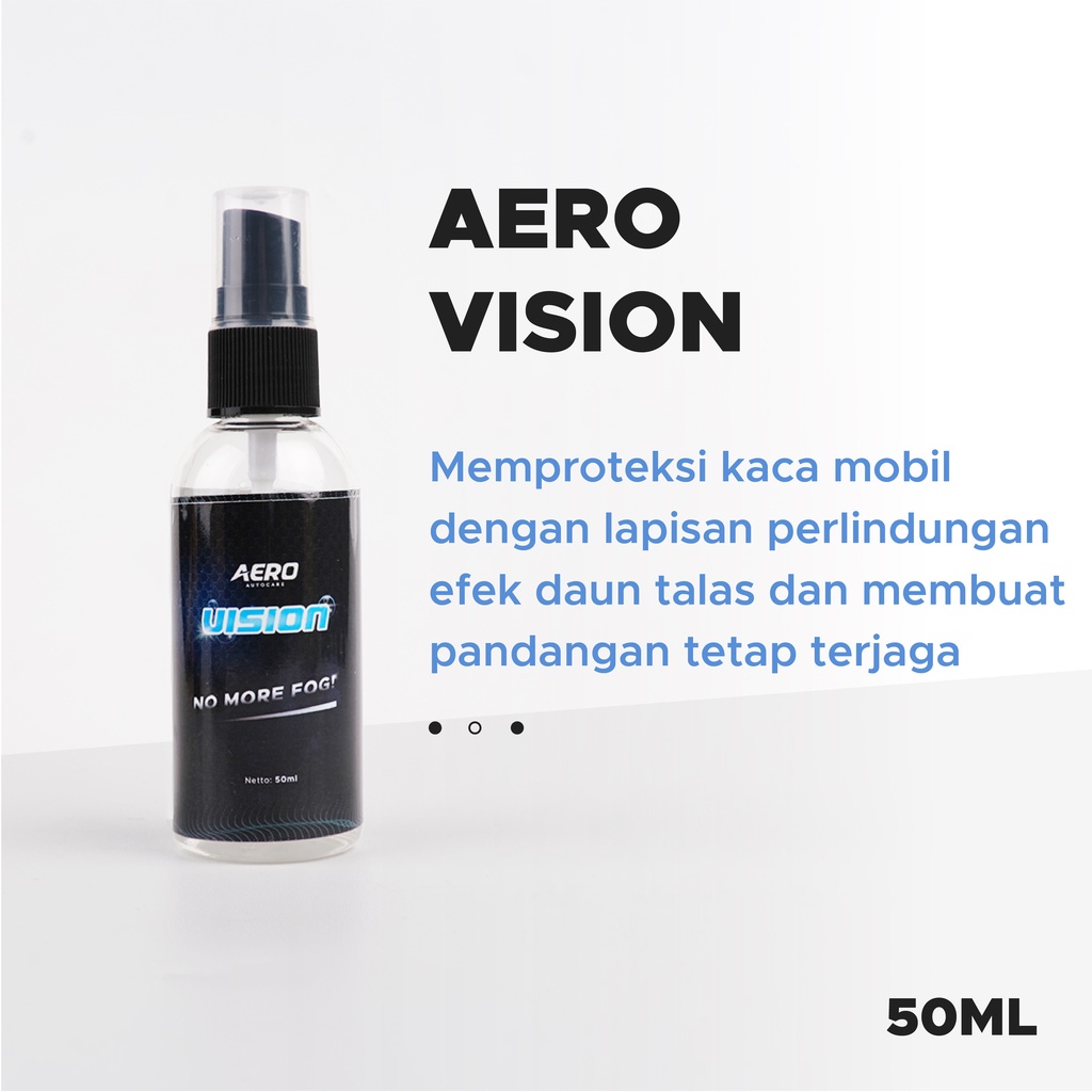 Aero Vision Anti Fog Embun Kaca Hydrophobic Nano Coating Kaca Jernih