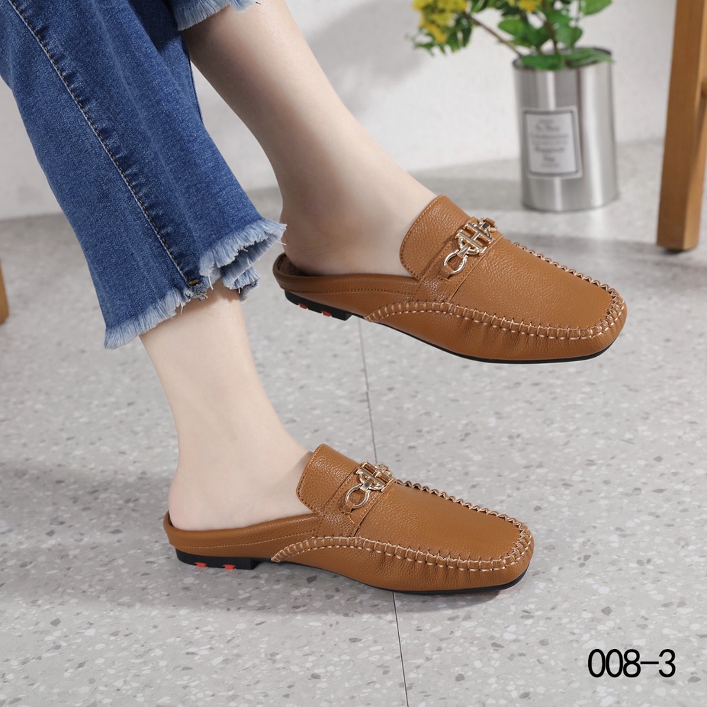 Flat Open Back Loafer 008-3