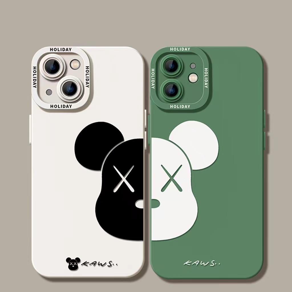 Ins Casing iPhone 14 14pro 14Plus 14prm 13 13pro 13pro 11 7Plus 8Plus Xr XS 12pro Max Shockproof Motif Beruang