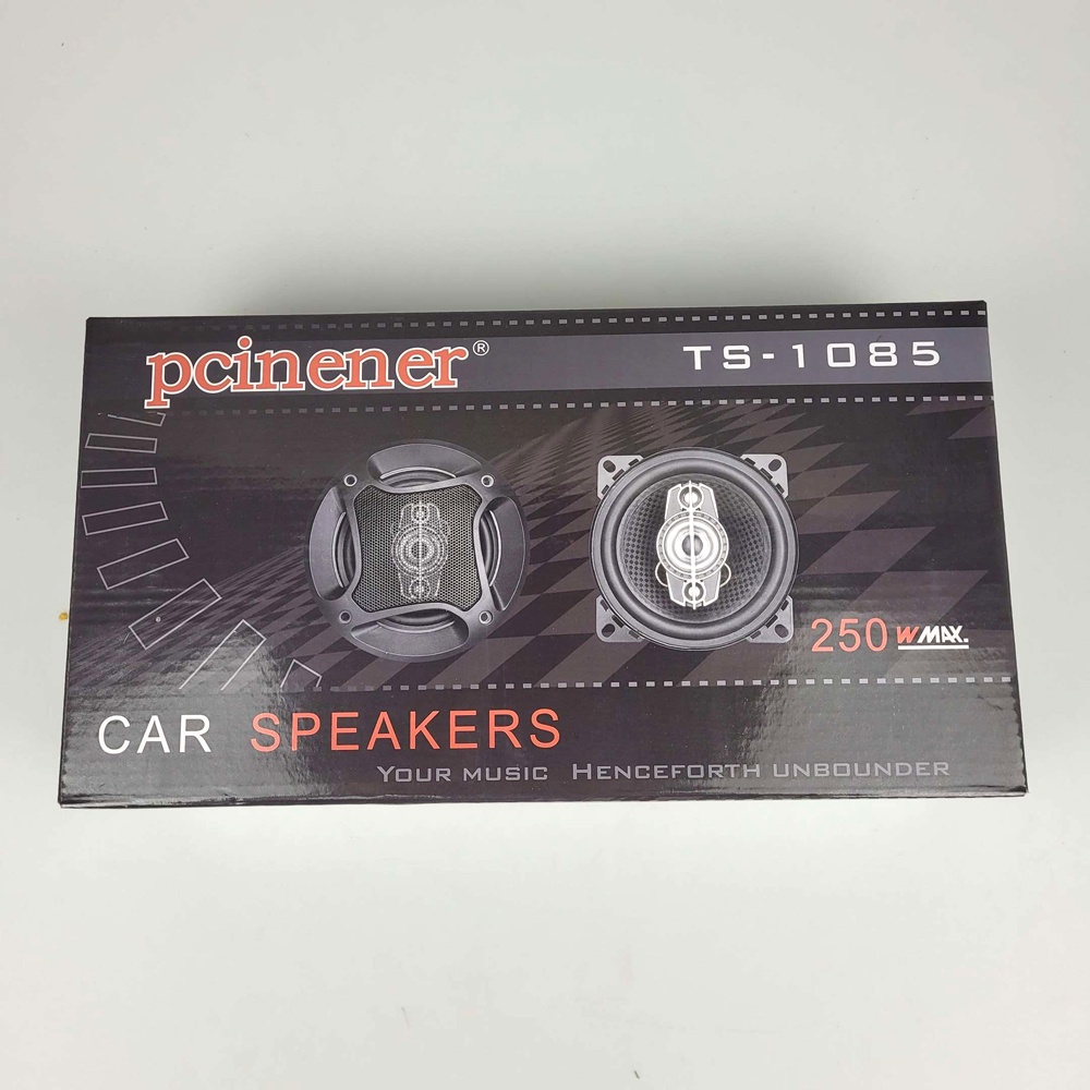 Pcinener Speaker Mobil HiFi 4 Inch 250 W 2 PCS - TS-1085 - Black