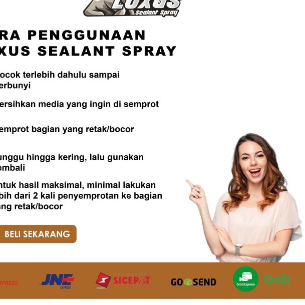 

LOXUS SEALANT SPRAY (1) - SOLUSI CEPAT ATASI KEBOCORAN & KERETAKAN