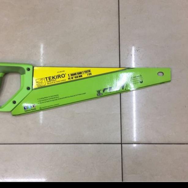 tekiro gergaji kayu 2 mata 18 in - gergaji potong tekiro