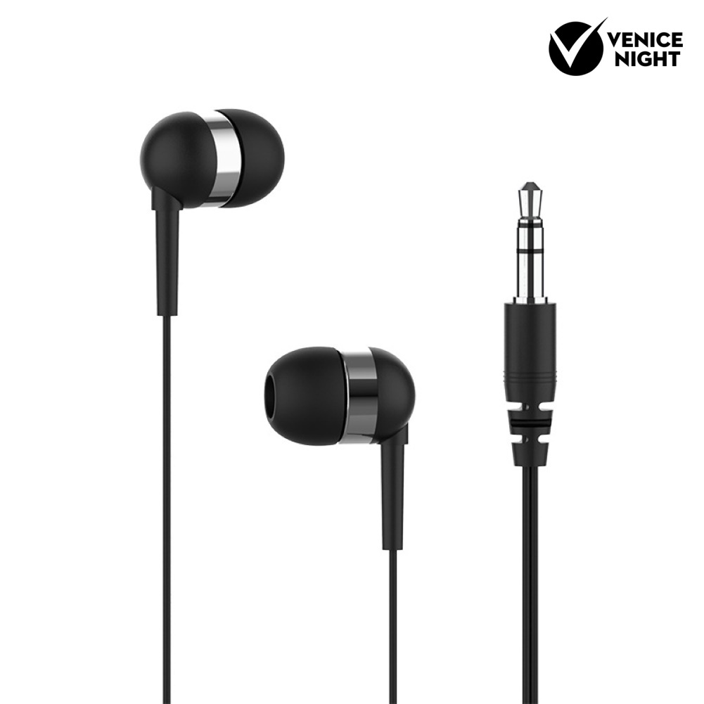 (VNEP) (Berkabel) Universal 3.5mm Plug In-Ear Kebisingan Membatalkan HiFi Earphone Olahraga Headset