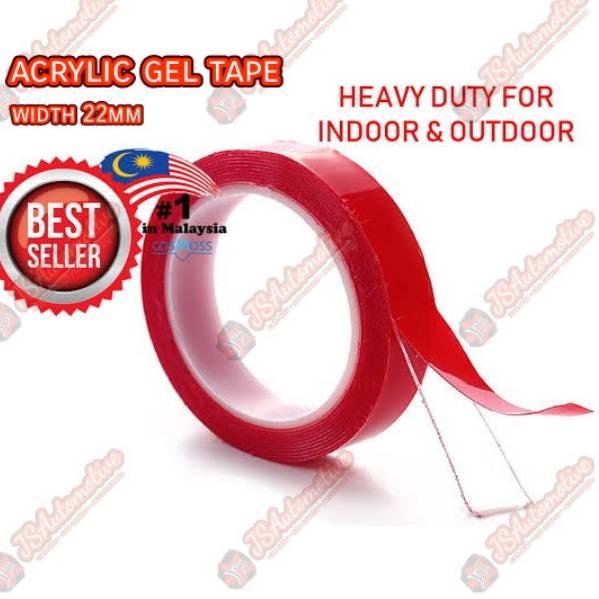 

☣ Perekat Isolasi DoubleTape Gel transparan (Panjang 3 meter) Double Tape jelly Bening lentur elastis ぁ