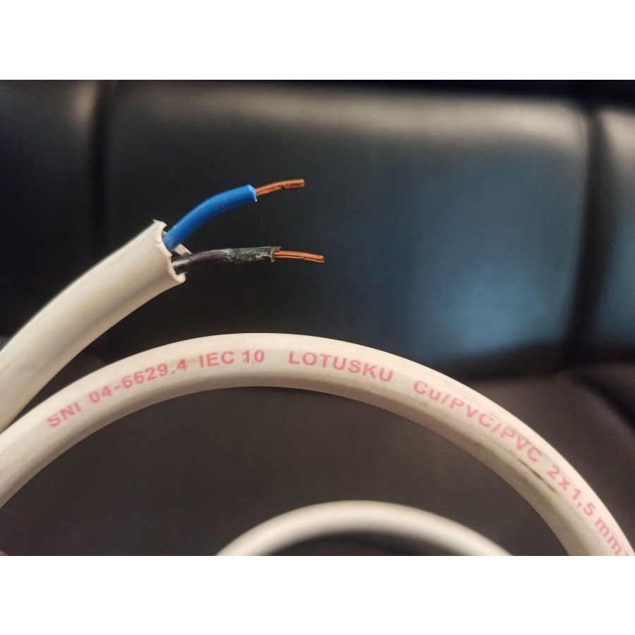 Kabel Listrik LOTUSku 2x1,5 2x1.5 mm NYM - Harga Per Meter (meteran)