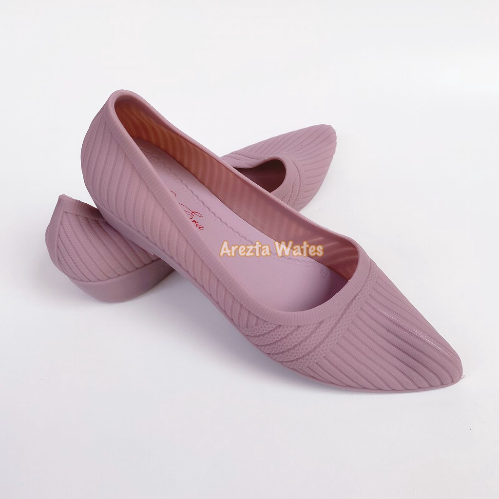 Sepatu slip on wanita karet jelly shoes new era LB 13009