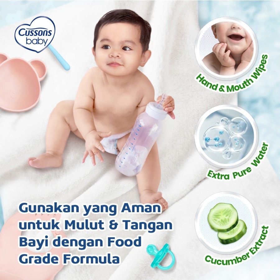 CUSSONS BABY WIPES 45'S BELI 1 GRATIS 1  / TISU BAYI