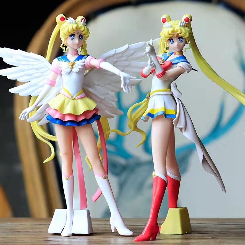 Ornamen Desain Big Sailor Moon Dengan Sayap Malaikat Ukuran 23cm