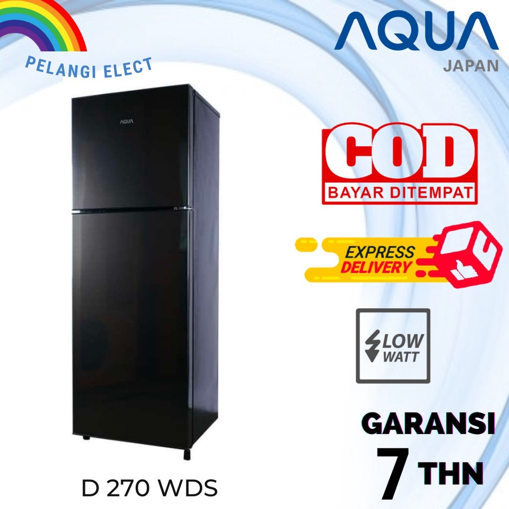 KULKAS AQUA SANYO AQRD270 WDS / DS LEMARI ES 2PINTU AQRD 270WDS /DS