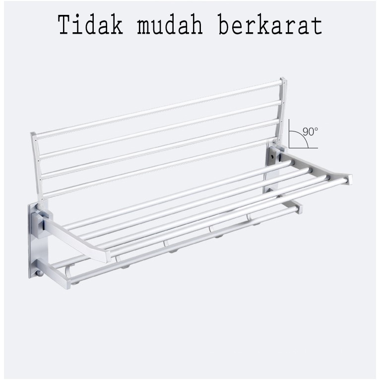 Rak Handuk Gantungan Handuk Kamar Mandi Stainless Rak Toilet Rak Dinding Kamar Mandi