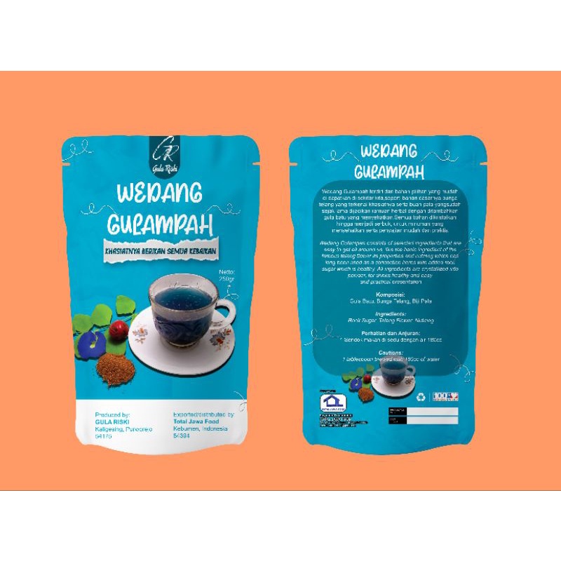 

Wedang Gulampah /Gula Batu Teh Bunga Telang