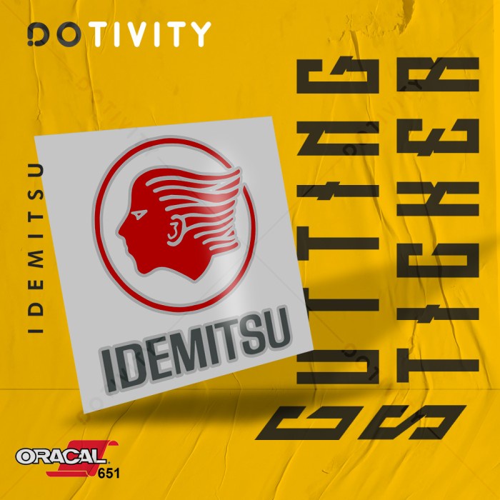 

Cutting Sticker IDEMITSU V6 2 Colors