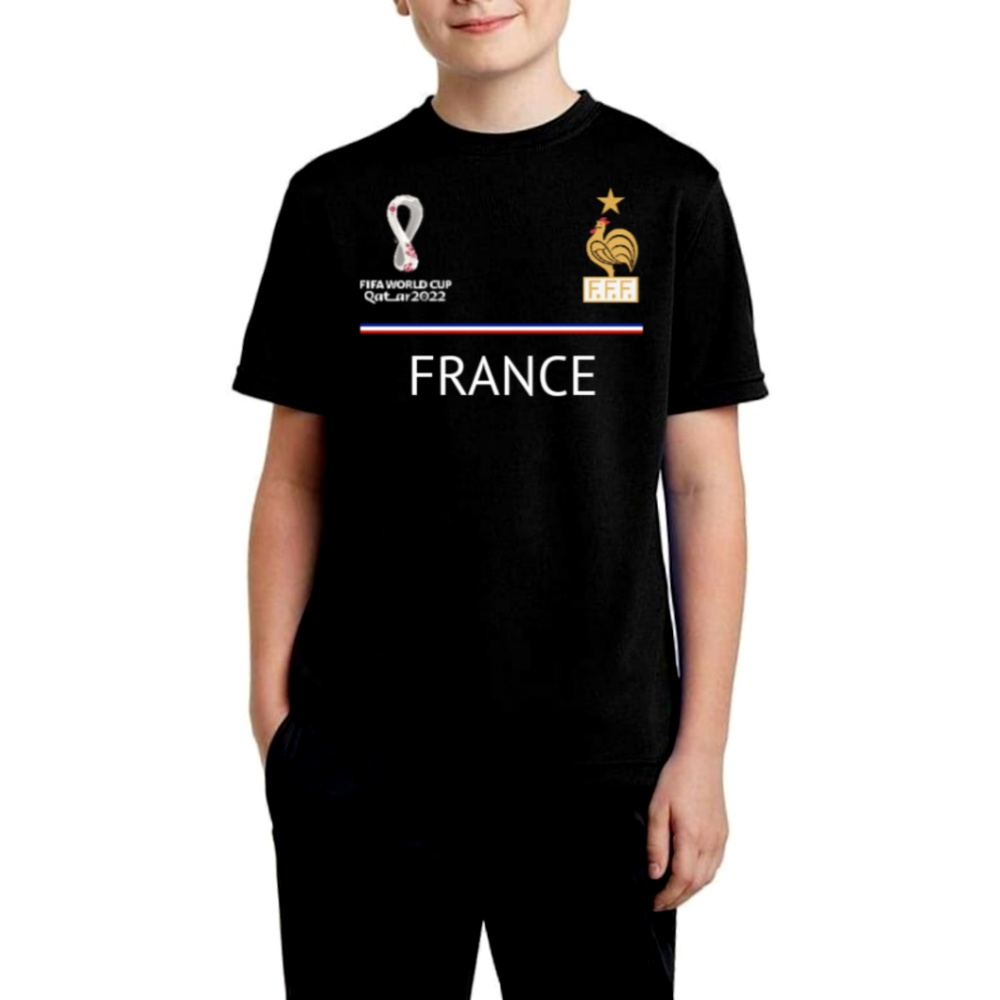Baju kaos anak piala Dunia Qatar 2022 FRANCE