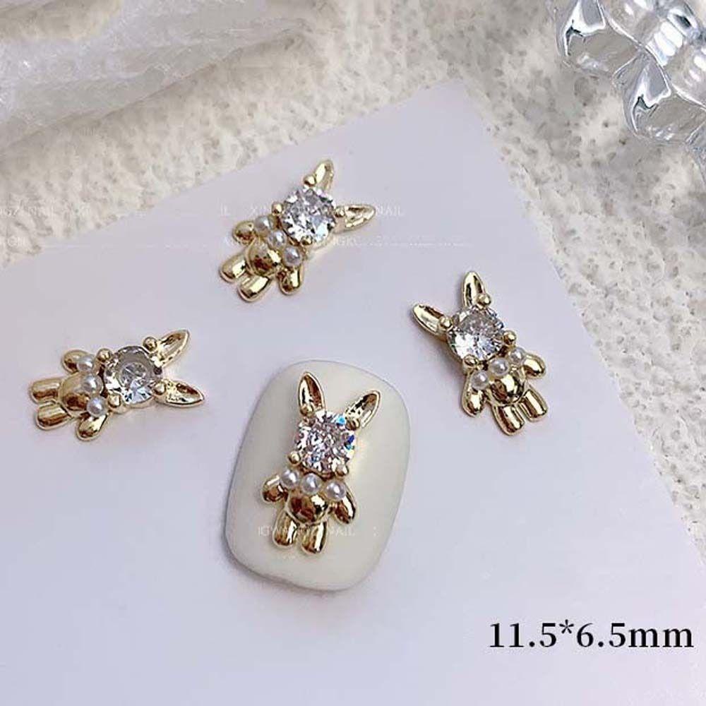 Mxbeauty Kartun Hiasan Kuku Fashion Nail Art Perhiasan Zirkon Hati Pesona Kuku Manikur Aksesoris